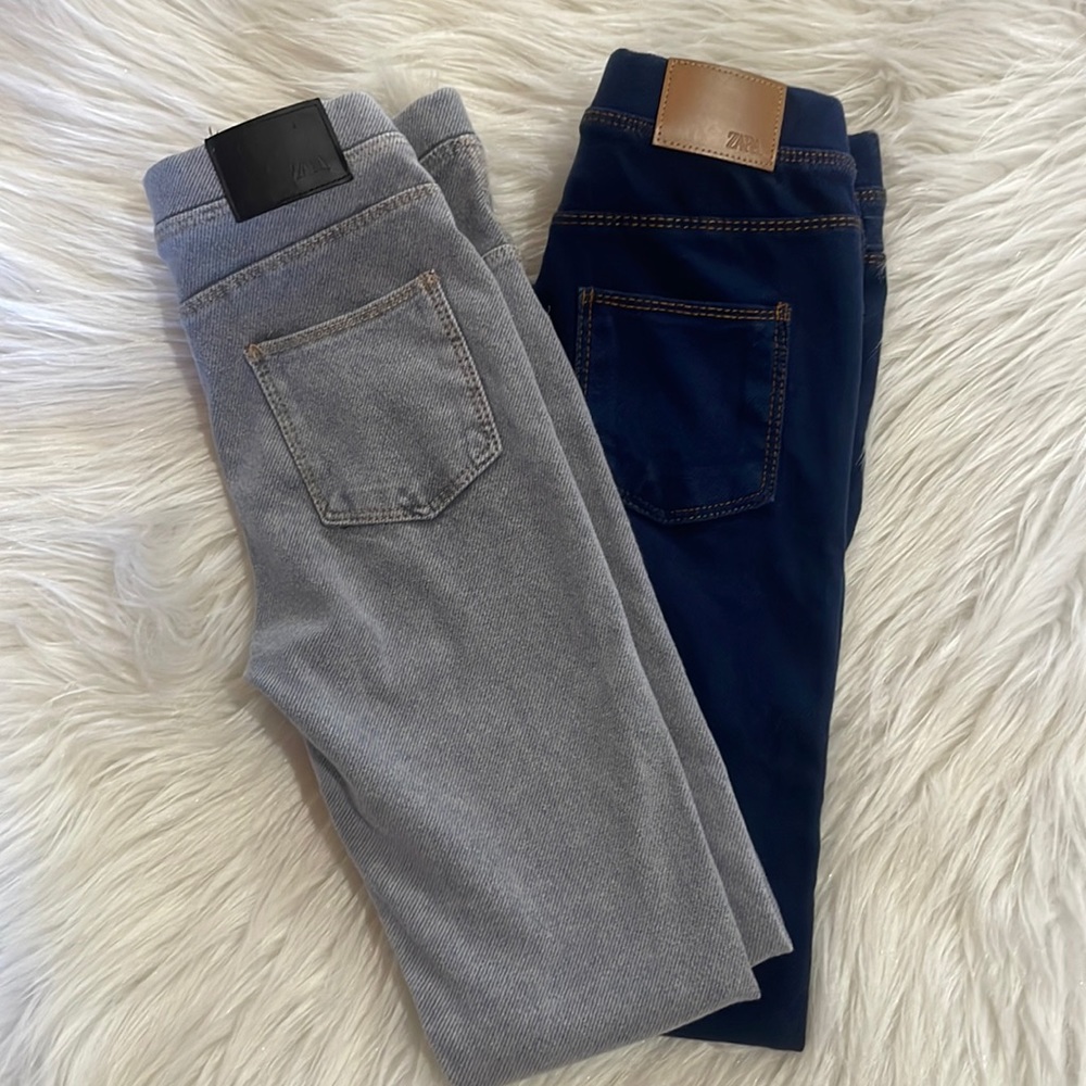 ❌SOLD❌ZARA Girls Jegging Jeans size 7 Lot of 2